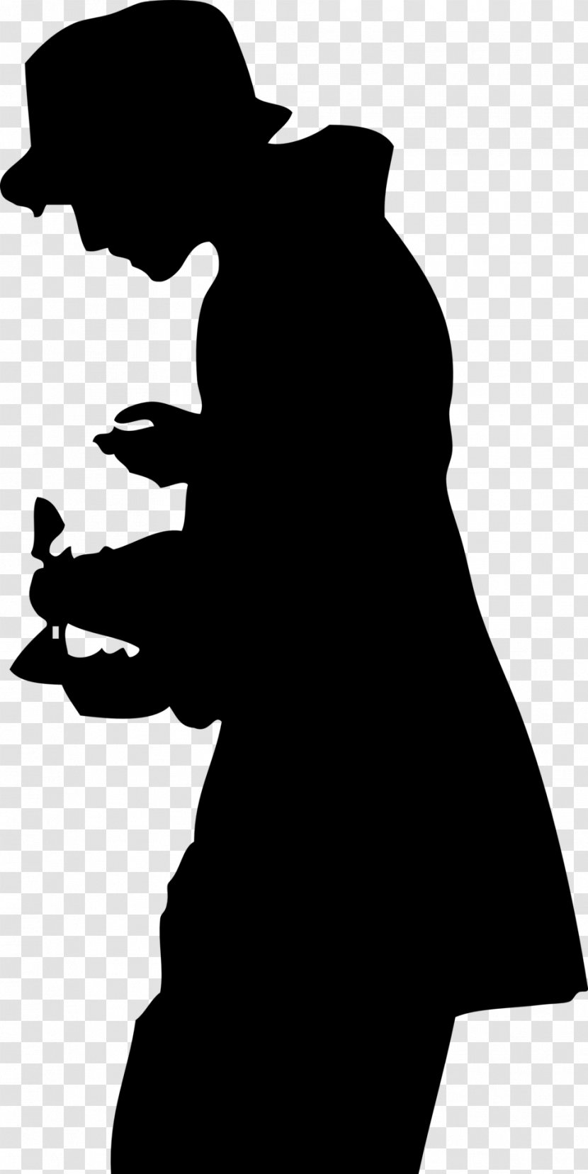 Silhouette Top Hat Clip Art - Fictional Character Transparent PNG