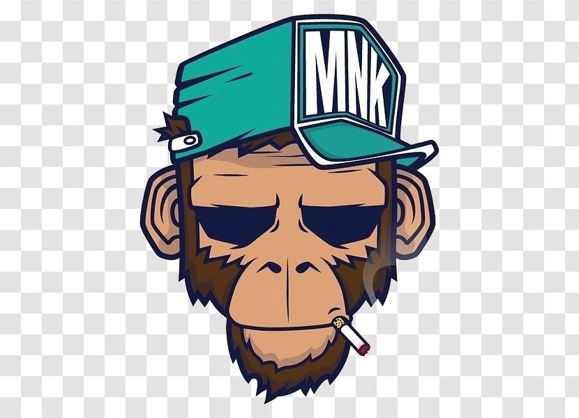 Graffiti T-shirt Drawing Monkey - Cartoon Transparent PNG