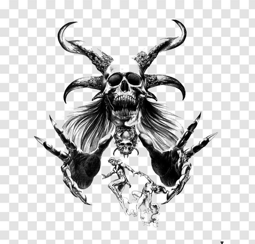 Medusa Eurydice Heracles Imaginistix Centaur - Monster - Skull Painted Line Drawing FIG. Transparent PNG