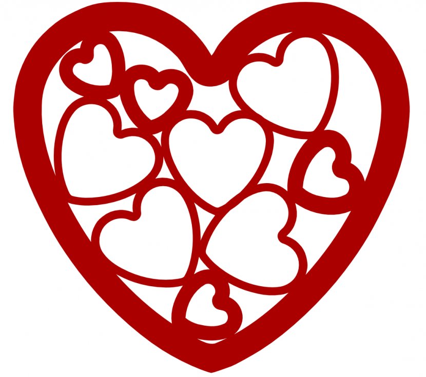 Heart Valentine's Day Stencil Clip Art - Cartoon - Taco Cliparts Transparent PNG
