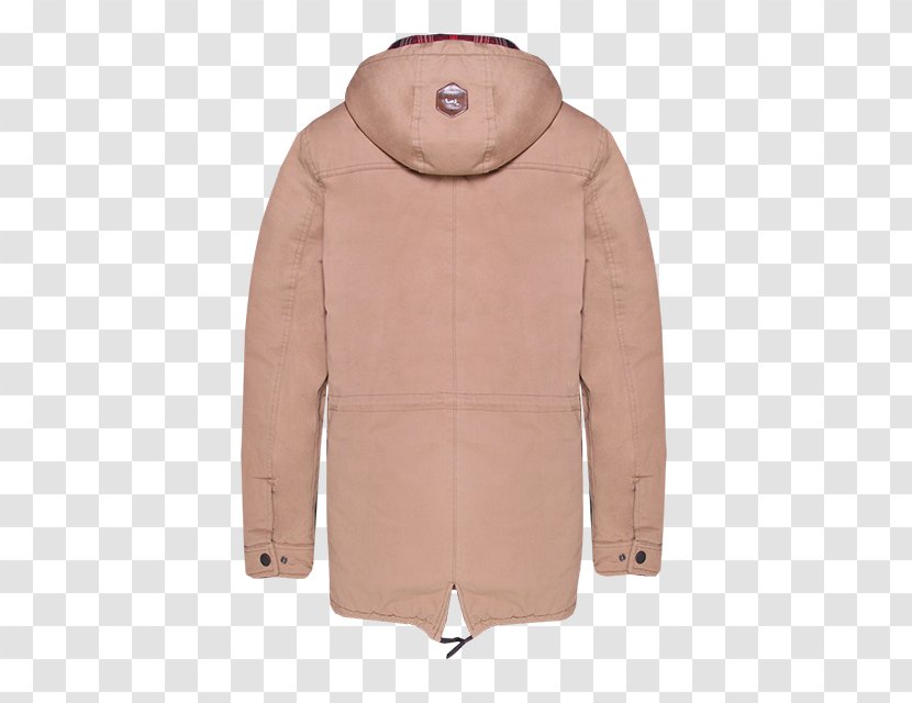 Hood Coat Jacket Fur Beige Transparent PNG