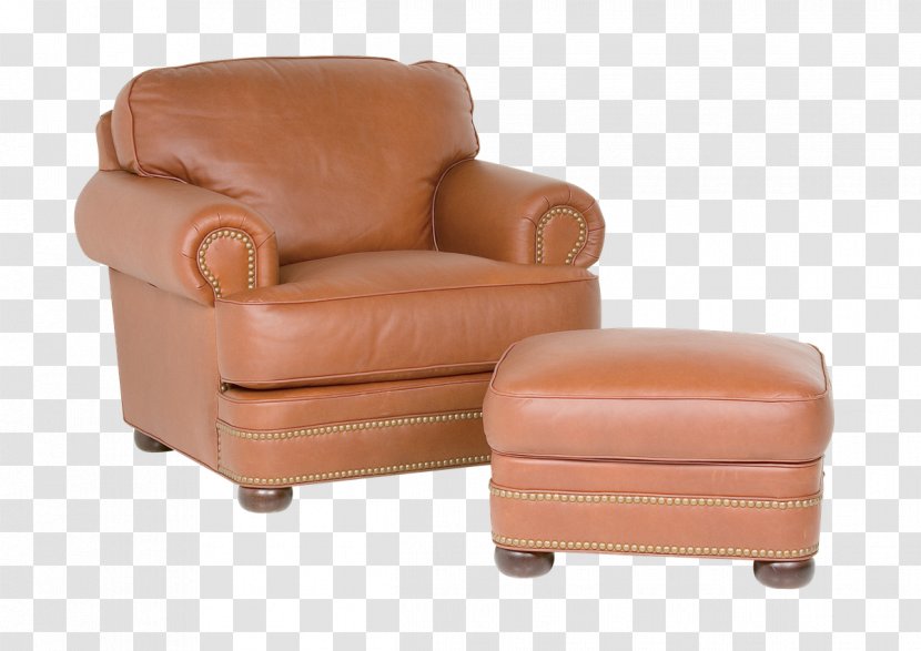 Club Chair Furniture Couch - Ottoman Transparent PNG