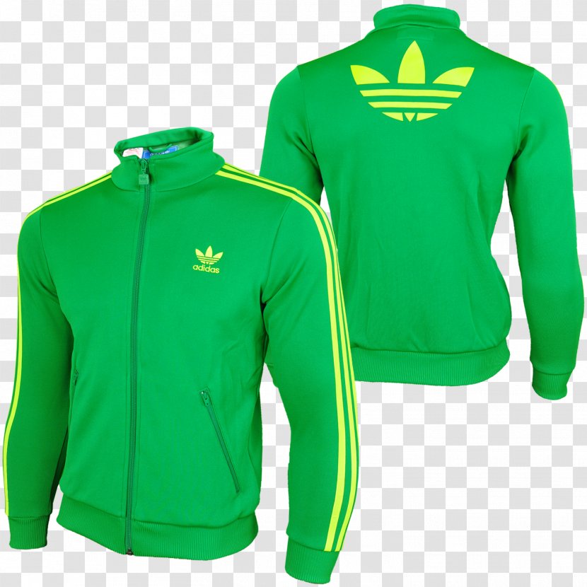 Hoodie Tracksuit Green Jacket Yellow - Brand - Adidas Transparent PNG