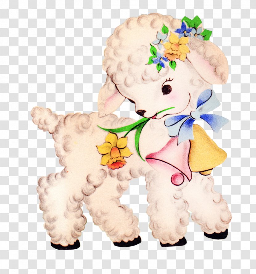 Hampshire Sheep Lamb And Mutton Infant Paper Clip Art - Flower - Baby Cliparts Transparent PNG