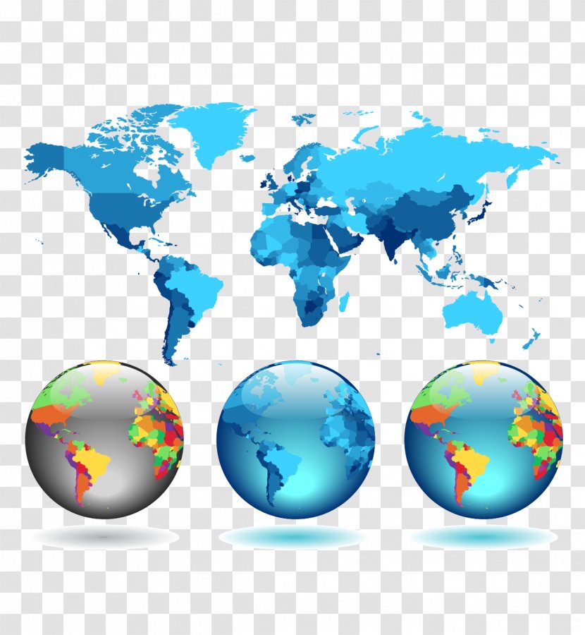 World Map Illustration - Globe - Color Of The Transparent PNG