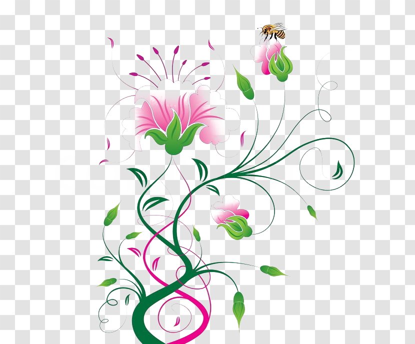 Floral Design Abstract Art Flower - Branch Transparent PNG