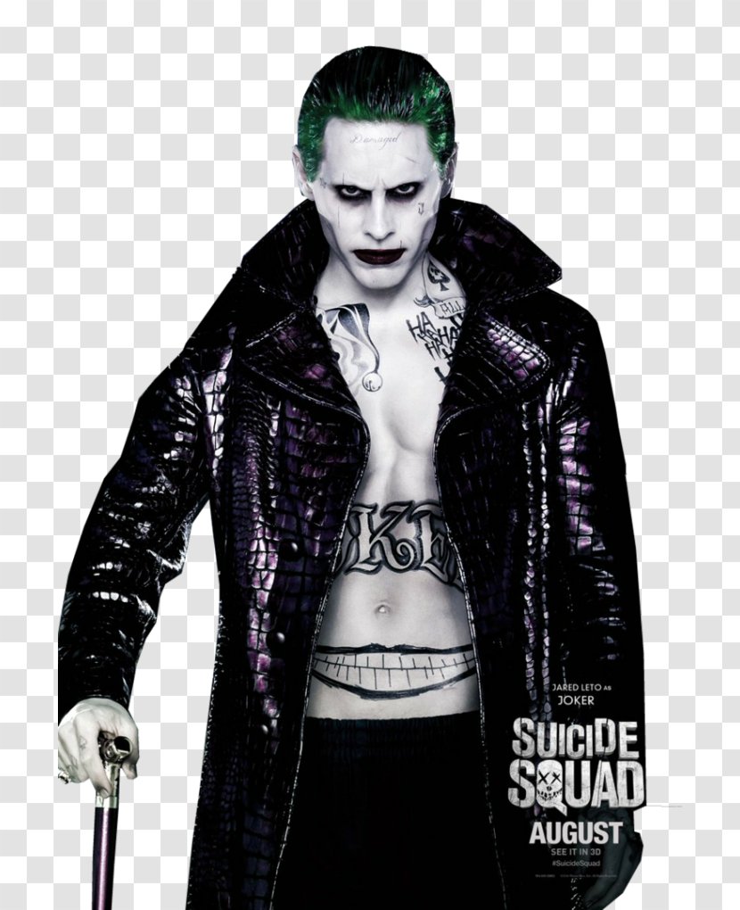 Jared Leto Joker Harley Quinn Suicide Squad Batman - Heath Ledger Transparent PNG