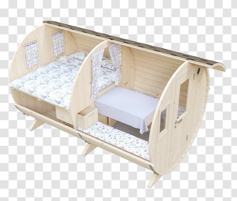 Barrel Wood Camping Larch Campsite - Bed Transparent PNG