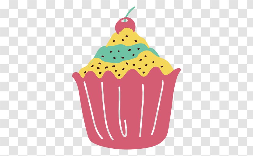 Cupcake Muffin Birthday Cake Sweet Food Sponge - Sweets Transparent PNG