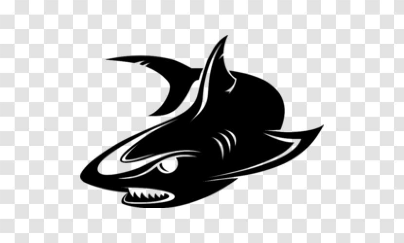 Great White Shark Logo Sticker Transparent PNG