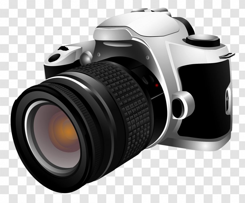 Digital Camera SLR Clip Art - Singlelens Reflex - Cameras Transparent PNG