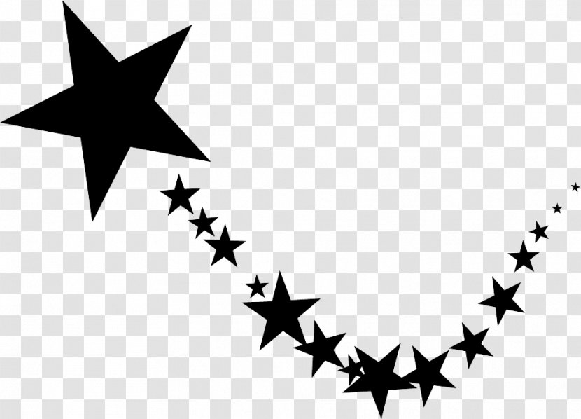 Birthday Party Background - Nautical Star - Blackandwhite Transparent PNG