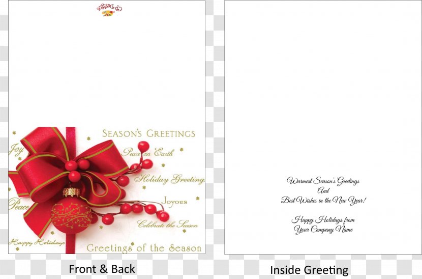 Greeting & Note Cards Christmas Card Wedding Invitation Holiday - And Season - Creative Transparent PNG