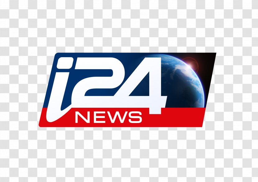 Israel I24NEWS Television Channel Logo - Banner - 24 HOURS Transparent PNG