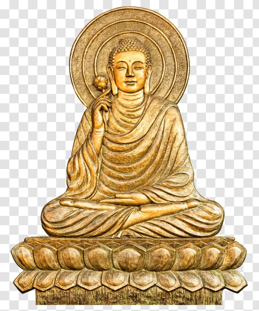 Gautama Buddha Golden Buddhism Clip Art - Religion Transparent PNG