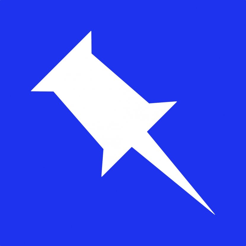 Blue Angle Area Fish Point - Star - Pinboard Transparent PNG