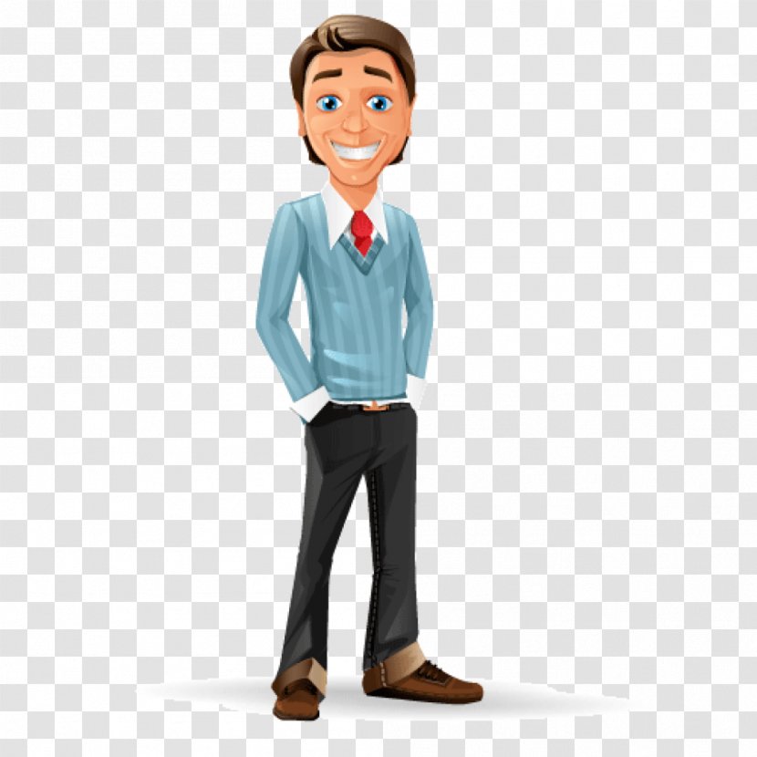 Businessperson Cartoon Character - Figurine Transparent PNG