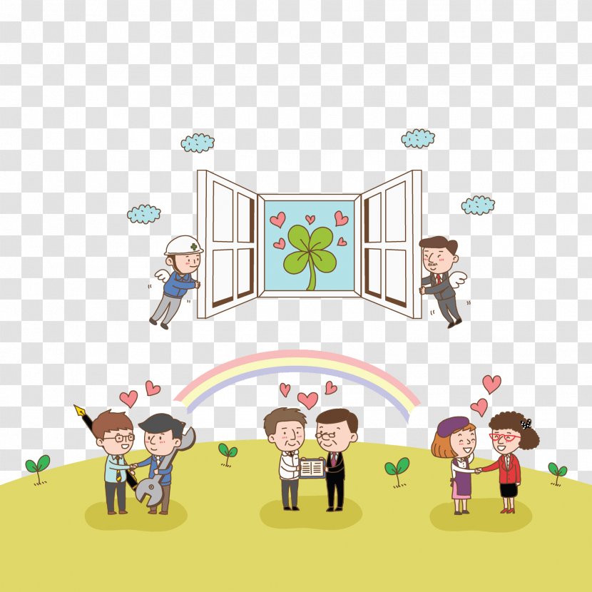 Cartoon Drawing Download Illustration - Tree - Campus Time Transparent PNG