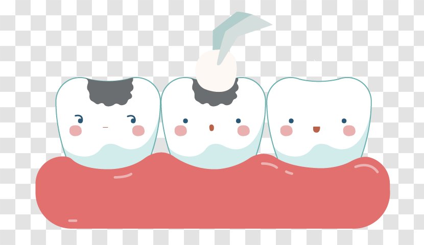 Tooth Cartoon - Comfort Food Smile Transparent PNG