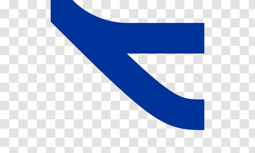 Logo Line Brand Font - Blue - Diverging Light Transparent PNG