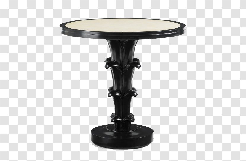 Coffee Table Nightstand Furniture - Living Room - Black Round Transparent PNG