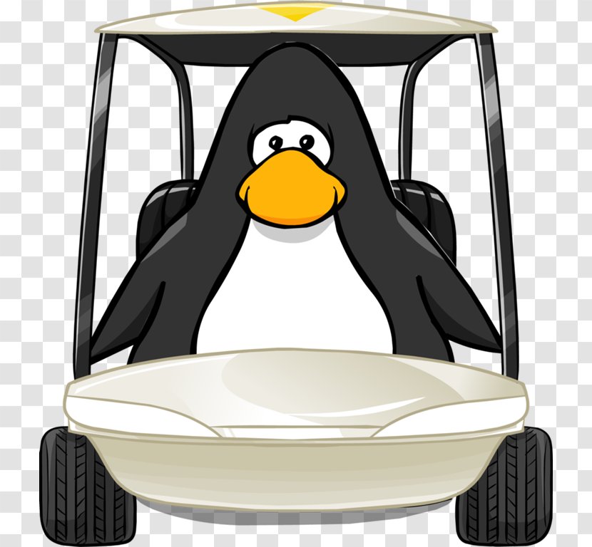 Penguin Golf Buggies Balls Clip Art - Beak - Bird Cliparts Transparent PNG