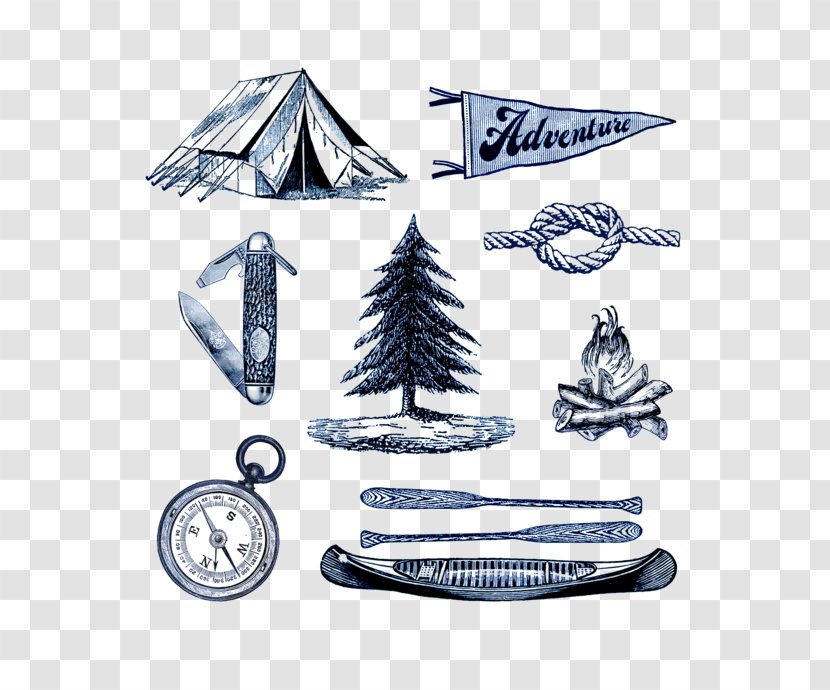 Tattly Camping Tattoo Product Summer Camp - Collection Set Transparent PNG