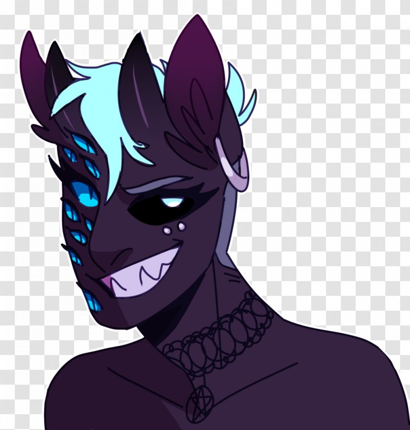 Whiskers Horse Cat Demon - Mammal Transparent PNG