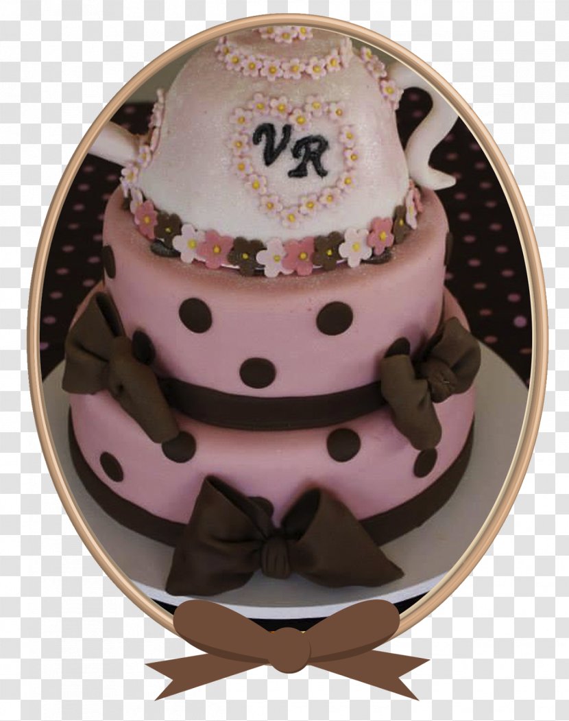 Pink Birthday Cake - Fondant Beige Transparent PNG