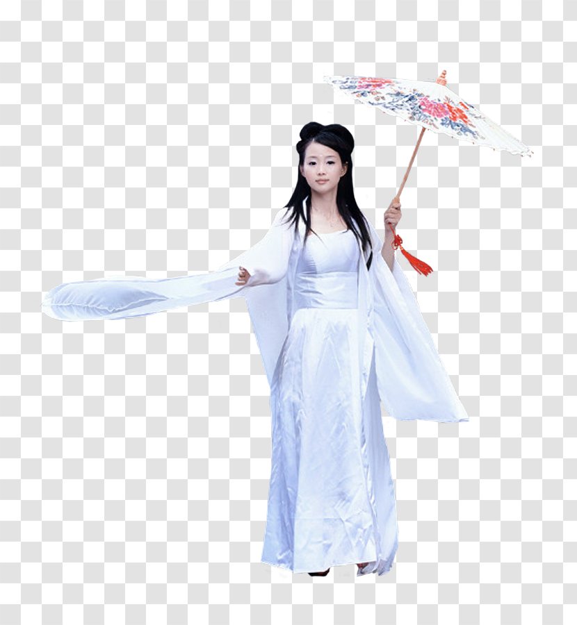 Robe Shoulder Sleeve Costume Character - Watercolor - 女 Transparent PNG