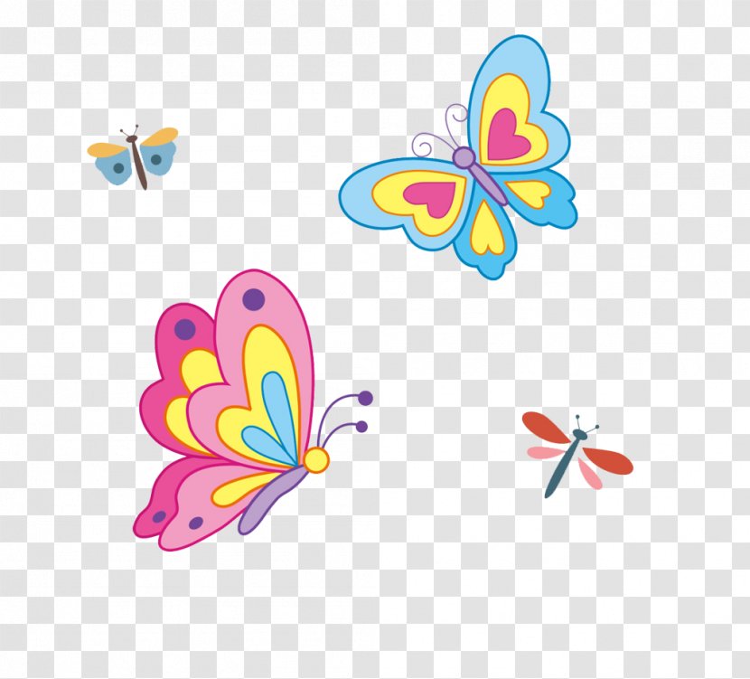 Butterfly Drawing - Butterflies And Moths - Cartoon Dragonfly Transparent PNG