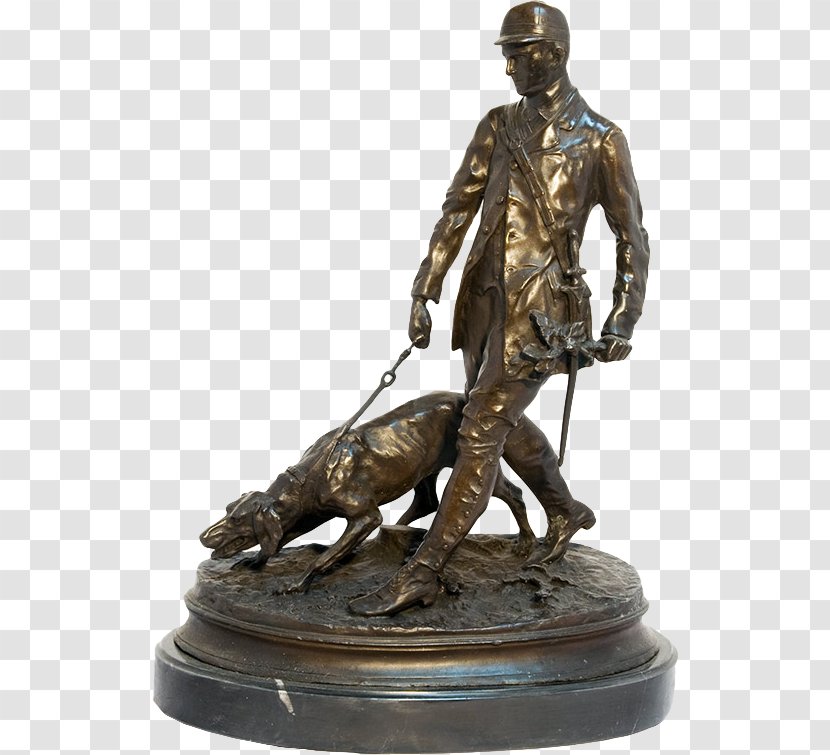 Bronze Sculpture Statue Dog Classical - Hunting Transparent PNG