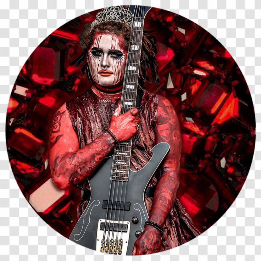 Devin Sola Motionless In White Necessary Evil Graveyard Shift Electric Guitar - Bass Transparent PNG