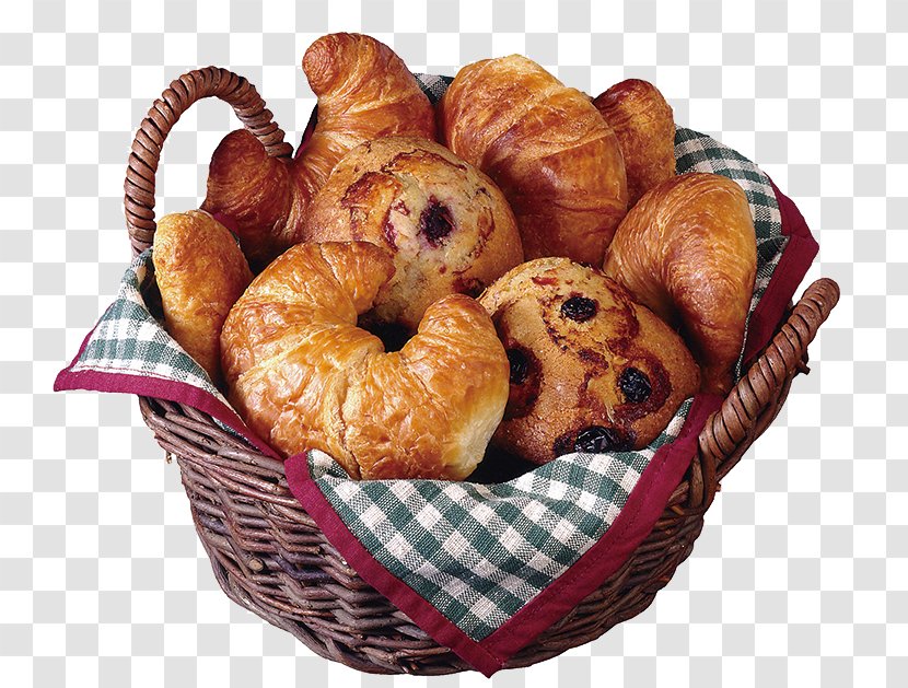 Croissant Muffin Brunch Bacon, Egg And Cheese Sandwich Bread - Danish Pastry - Croissants Transparent PNG