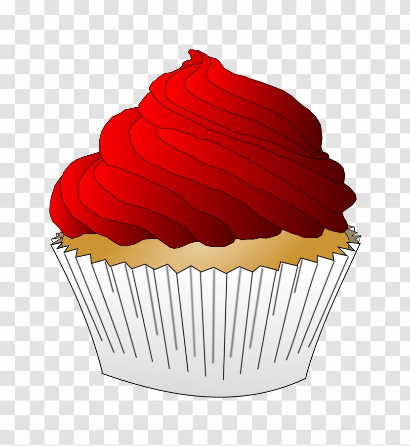 Christmas Cupcakes Red Velvet Cake Frosting & Icing Muffin - Baking Cup - Cupcake Transparent PNG