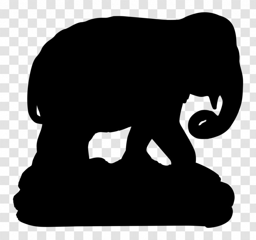 Black Panther African Elephant Indian Mammal Cat - Elephants And Mammoths Transparent PNG