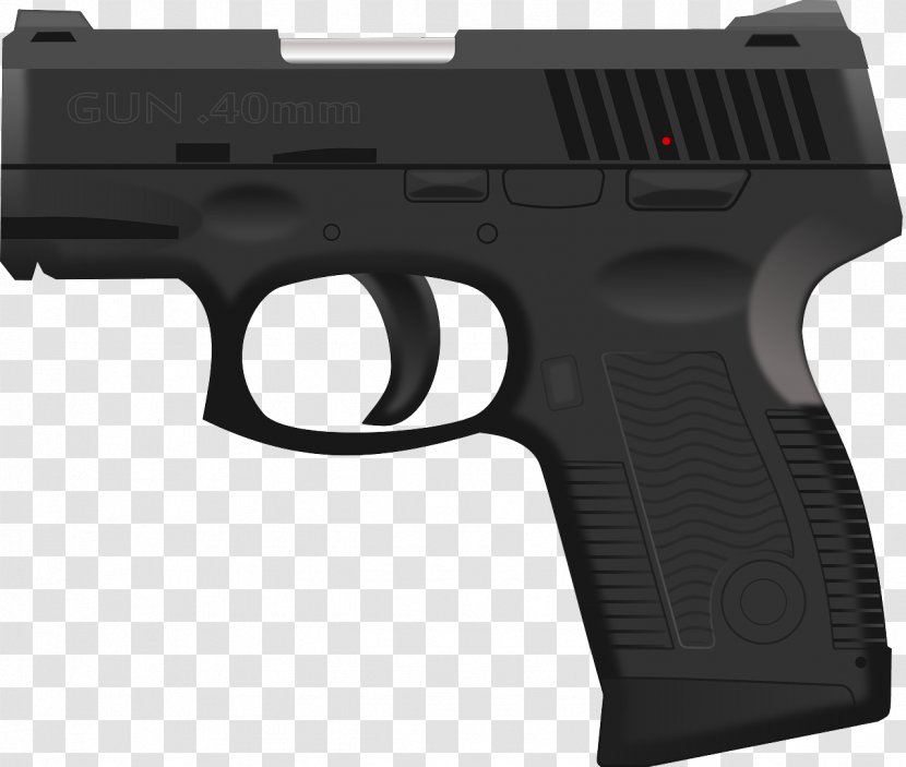 Firearm Handgun Pistol Clip Art - Heart - Hand Gun Transparent PNG