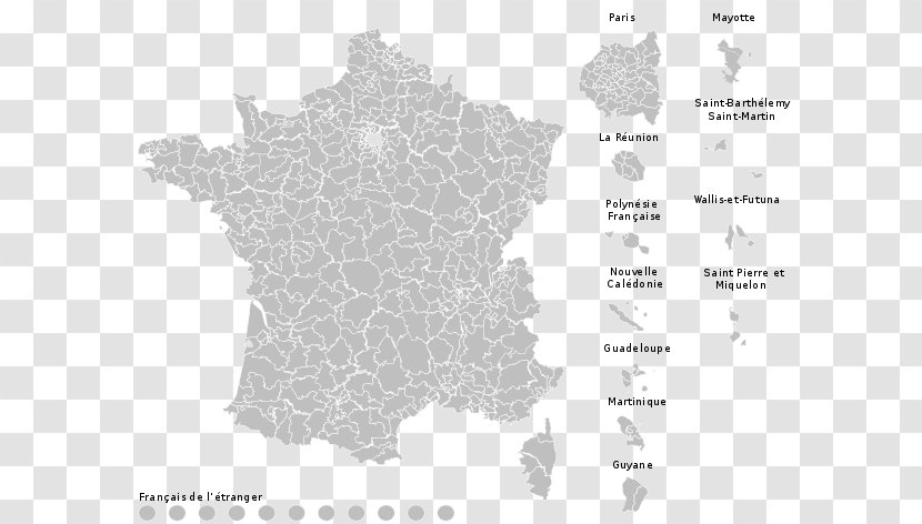 France French Presidential Election, 2017 Electoral District Map - Diagram Transparent PNG