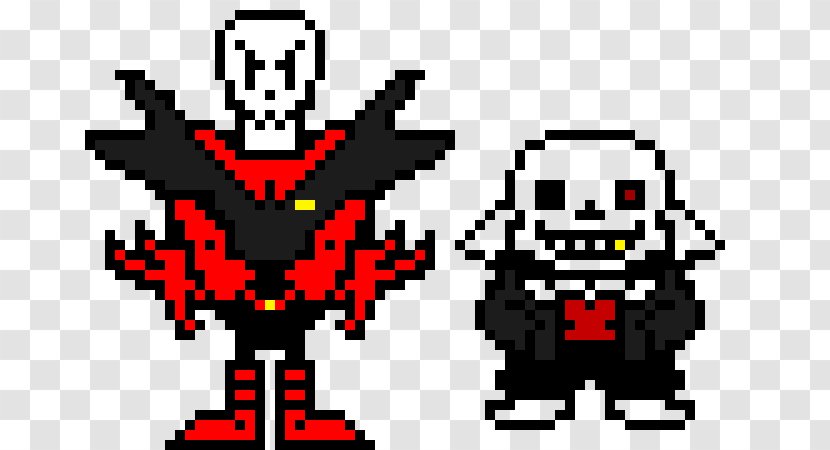 Pixel Art Undertale Sprite - Fictional Character - Papyrus Transparent PNG