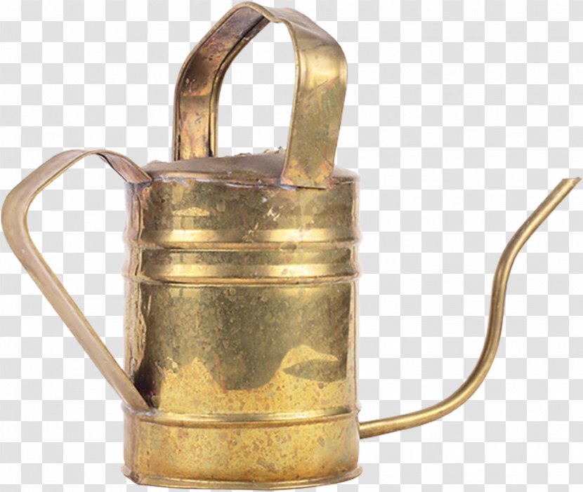 01504 - Brass - Watering Can Transparent PNG