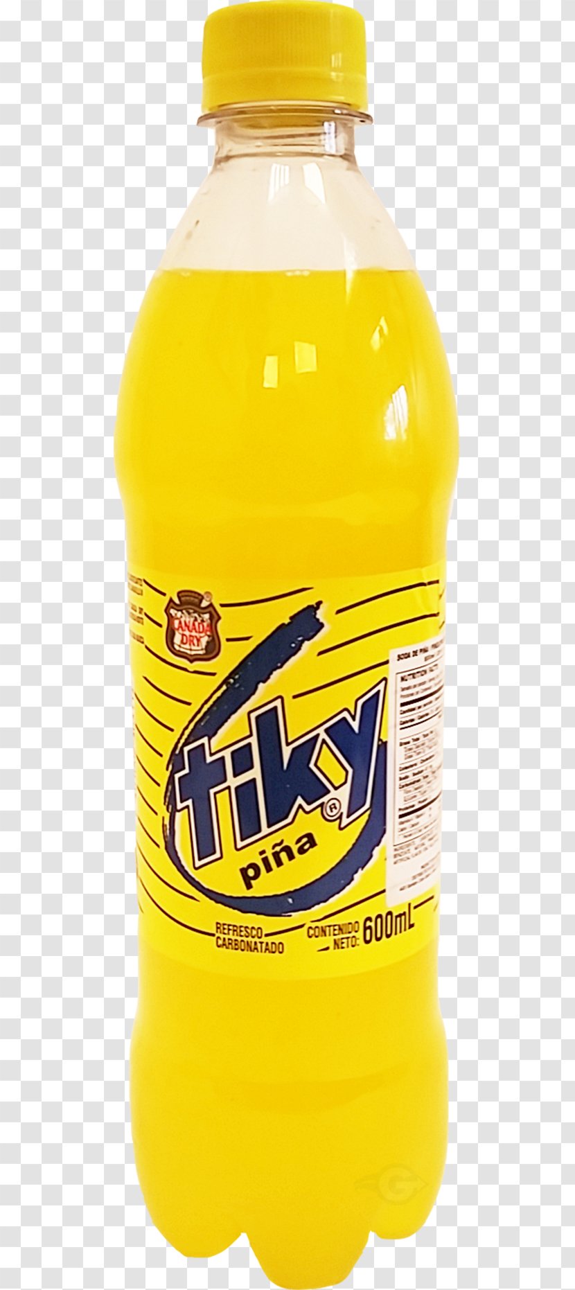 Tiky Orange Drink Fizzy Drinks Soft Enhanced Water - Gourmet - Pineapple Transparent PNG