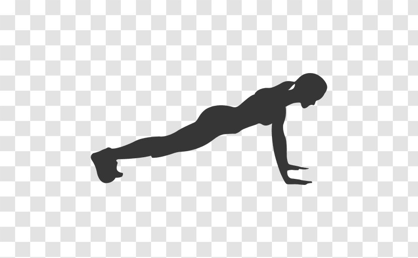 Silhouette Push-up Physical Fitness Exercise - Finger - Fit Transparent PNG