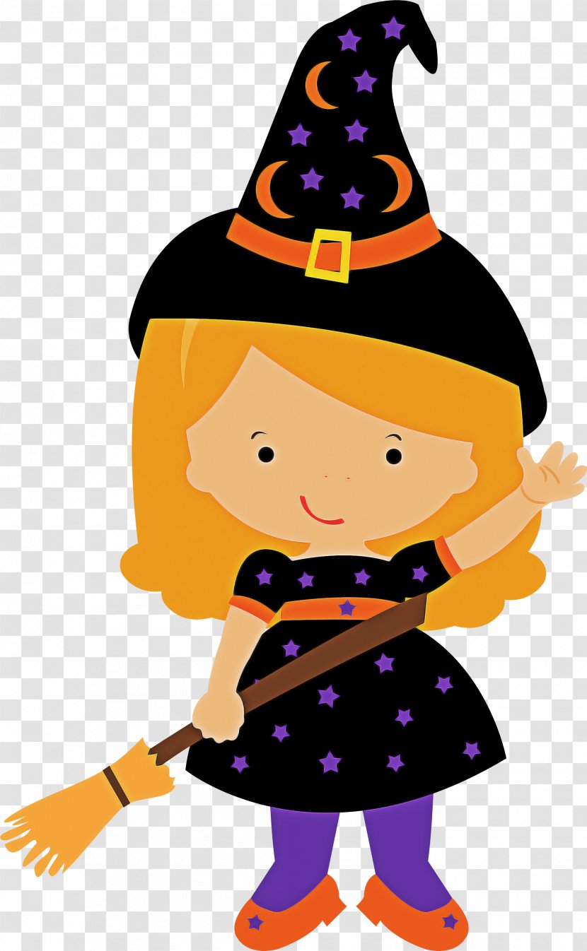 Witch Hat Cartoon Trick-or-treat Costume - Trickortreat Transparent PNG