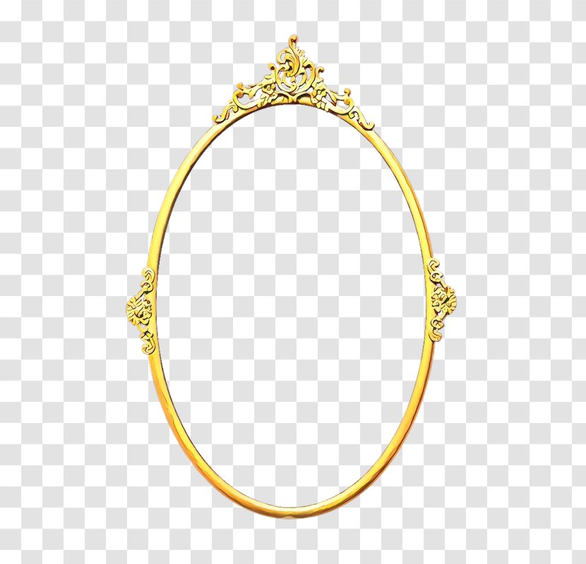 Bangle Body Jewellery Yellow - Cartoon - Oval Jewelry Transparent PNG