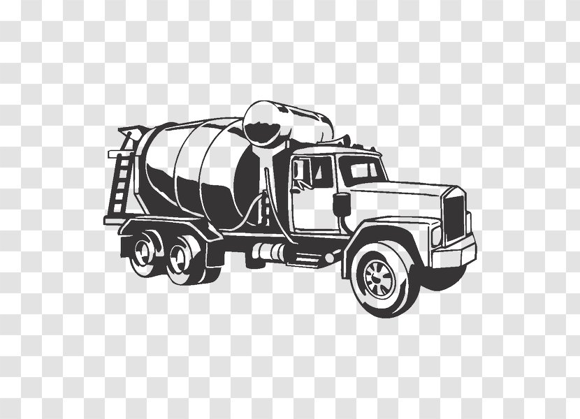 Truck Heavy Machinery Cement Mixers Architectural Engineering Clip Art - Concrete Transparent PNG