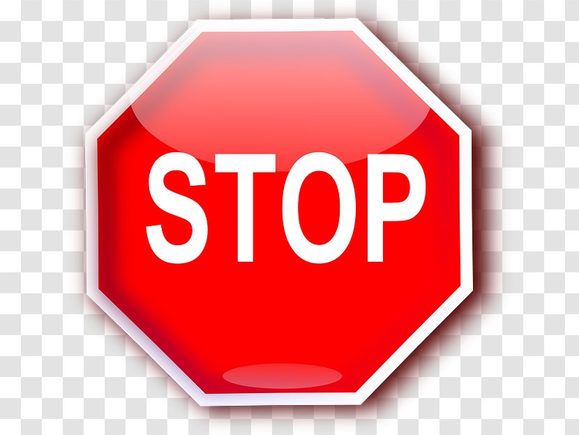 Stop Sign Traffic Clip Art - Text Transparent PNG