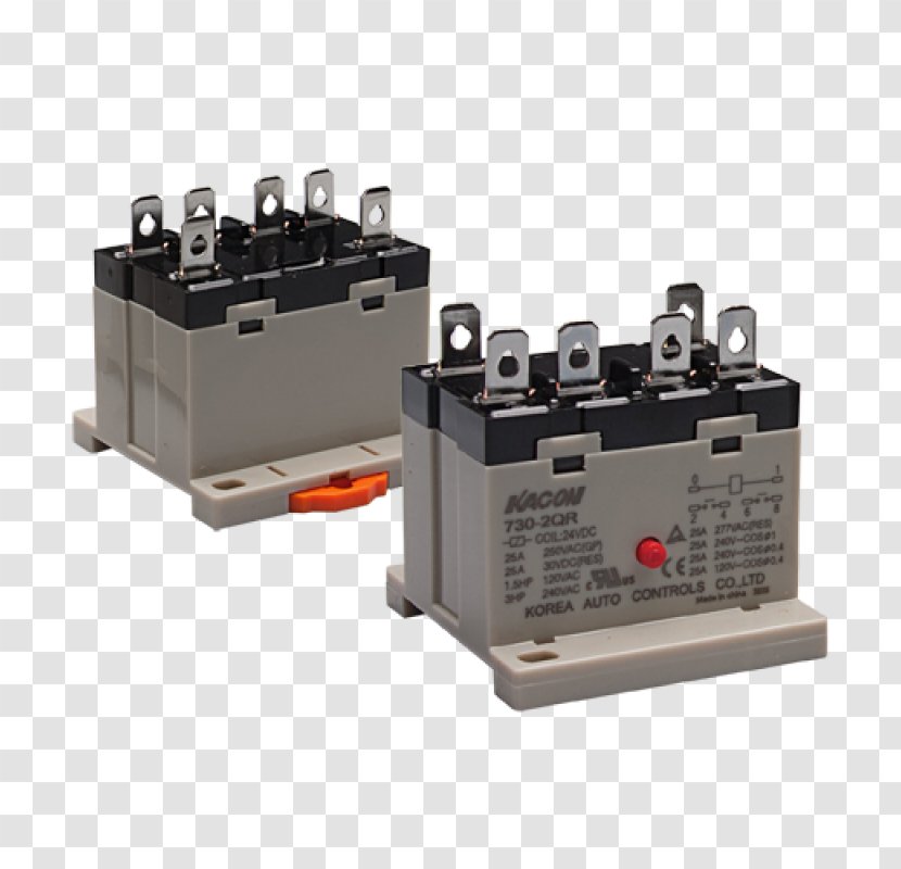 Relay DIN Rail Transformer Electrical Network Electronic Circuit - Quick Connect Connectors Transparent PNG