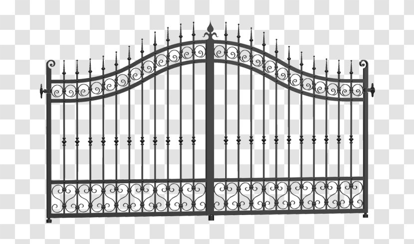 Gate Fence Wrought Iron - Gates Transparent PNG