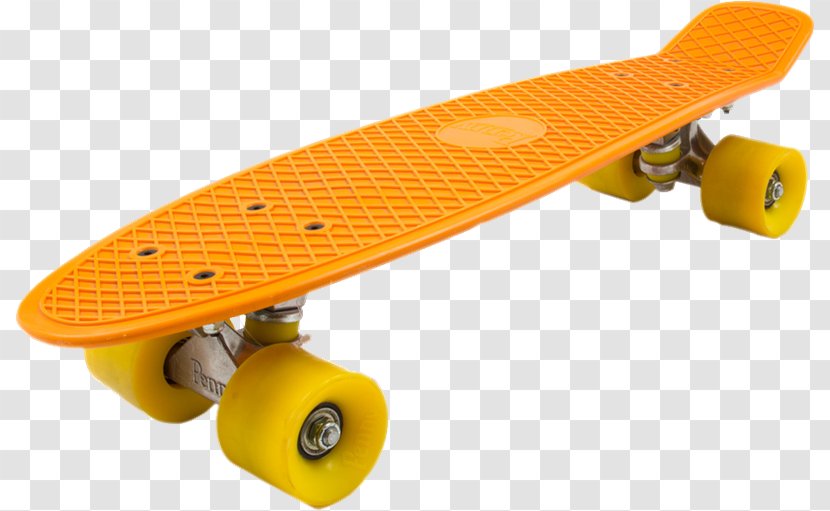 Skateboarding Penny Board - Yellow - Skateboard Transparent PNG