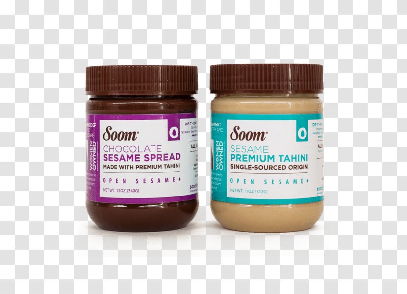 Tahini Cream Chocolate Milk Food Sesame - Raw - Kosher Salt Transparent PNG